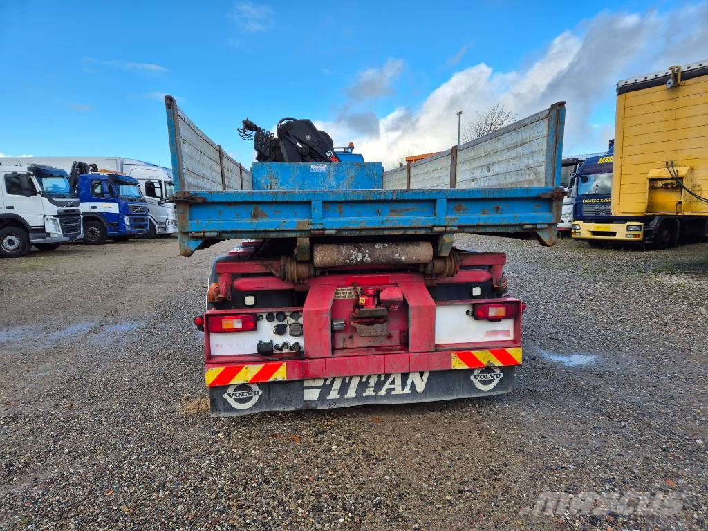 Volvo FM 500 8x4/4 // HIAB 244 EP-5 HIPRO // 3 way tip Lastbil med kran