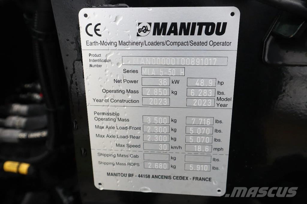 Manitou MLA 5-50 H BUCKET | NEW UNUSED | STAGE V Læssemaskiner på hjul