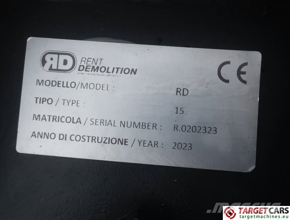 Rent Demolition RD15 Hydr Rotation Pulverizer Shear 10~20T NEW Cizallas hidráulicas