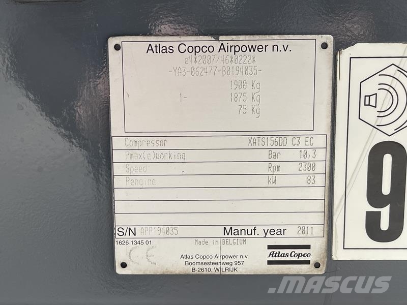 Atlas Copco XATS 156 DD - N Kompressoren