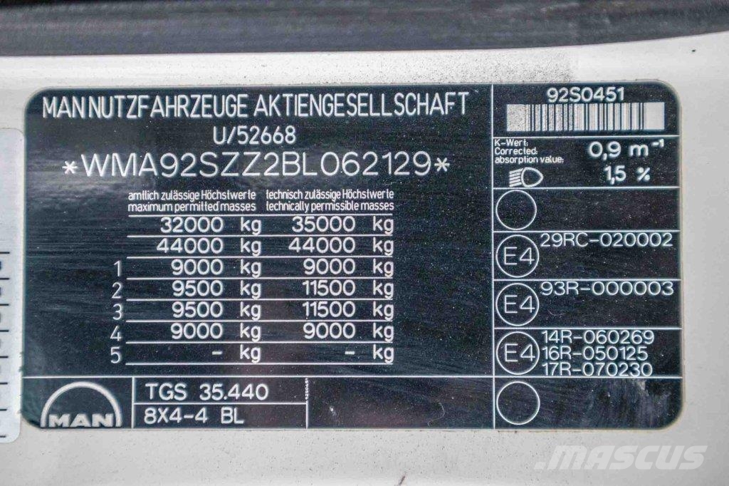 MAN TGS 35.440 BB - HMF 2020K3 Самосвал