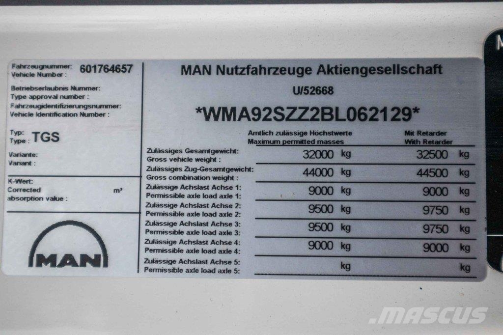 MAN TGS 35.440 BB - HMF 2020K3 Самосвал