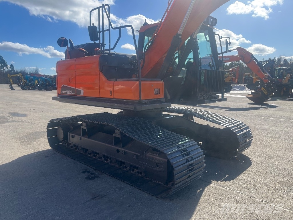 Doosan DX 160 LCH / Metsämalli, Rasvari, Uudet ketjut! Excavadoras sobre orugas