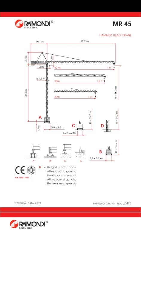 Raimondi Mr45 Torony daruk