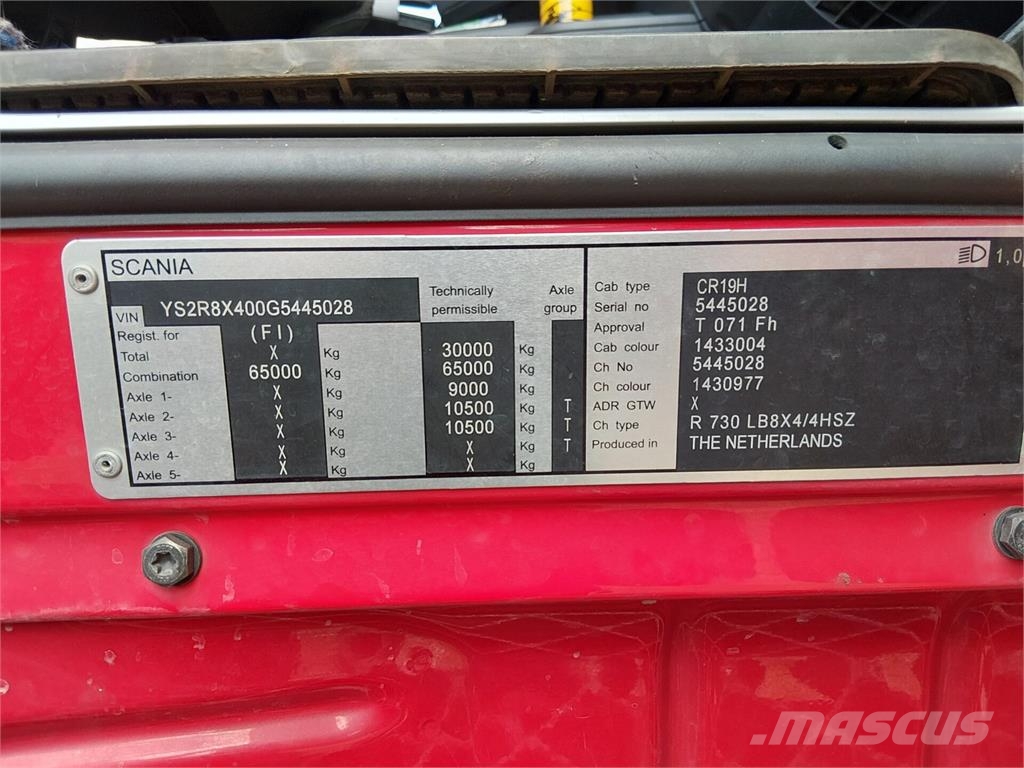 Scania R730 Transporte de madera