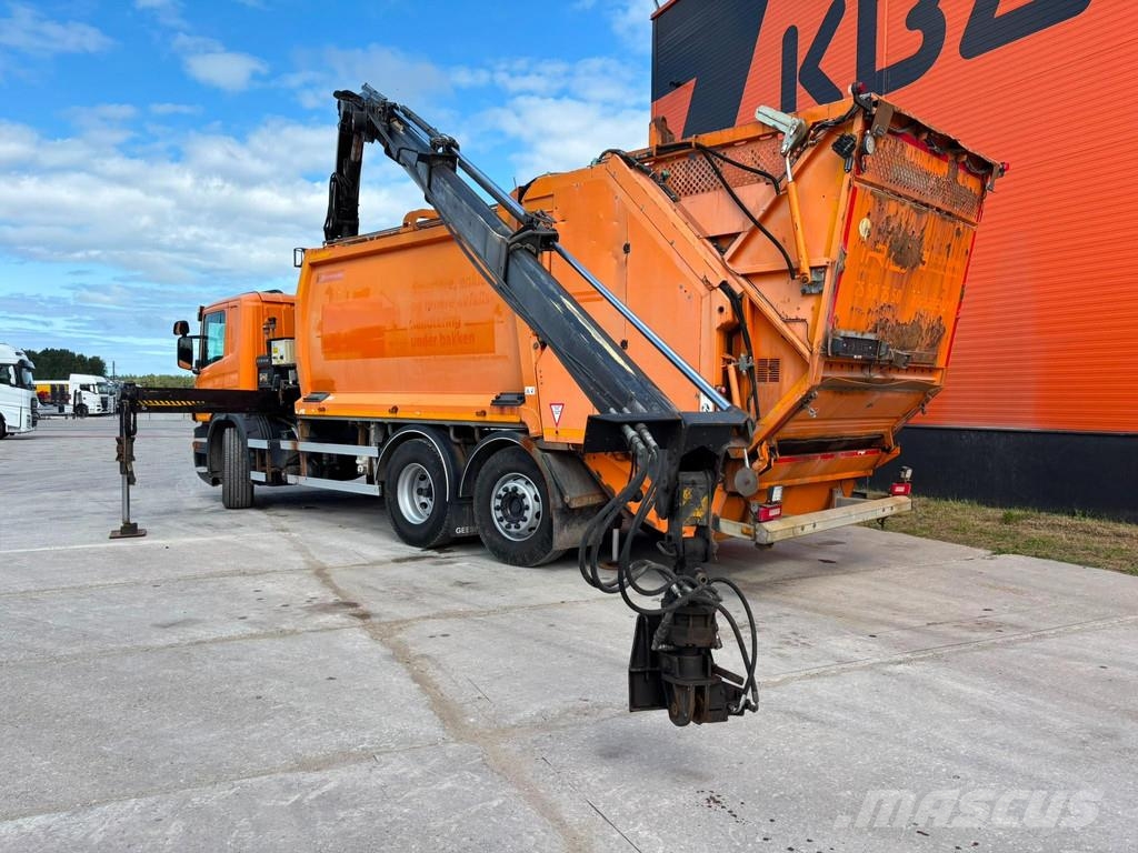 Scania P 280 6x2*4 HIAB 211E-3 / boom 9,7 m / 1920 kg - G Camiones de basura