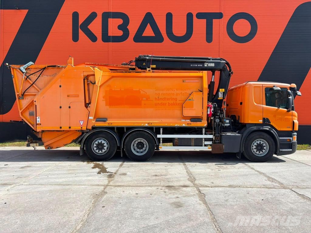 Scania P 280 6x2*4 HIAB 211E-3 / boom 9,7 m / 1920 kg - G Camiones de basura