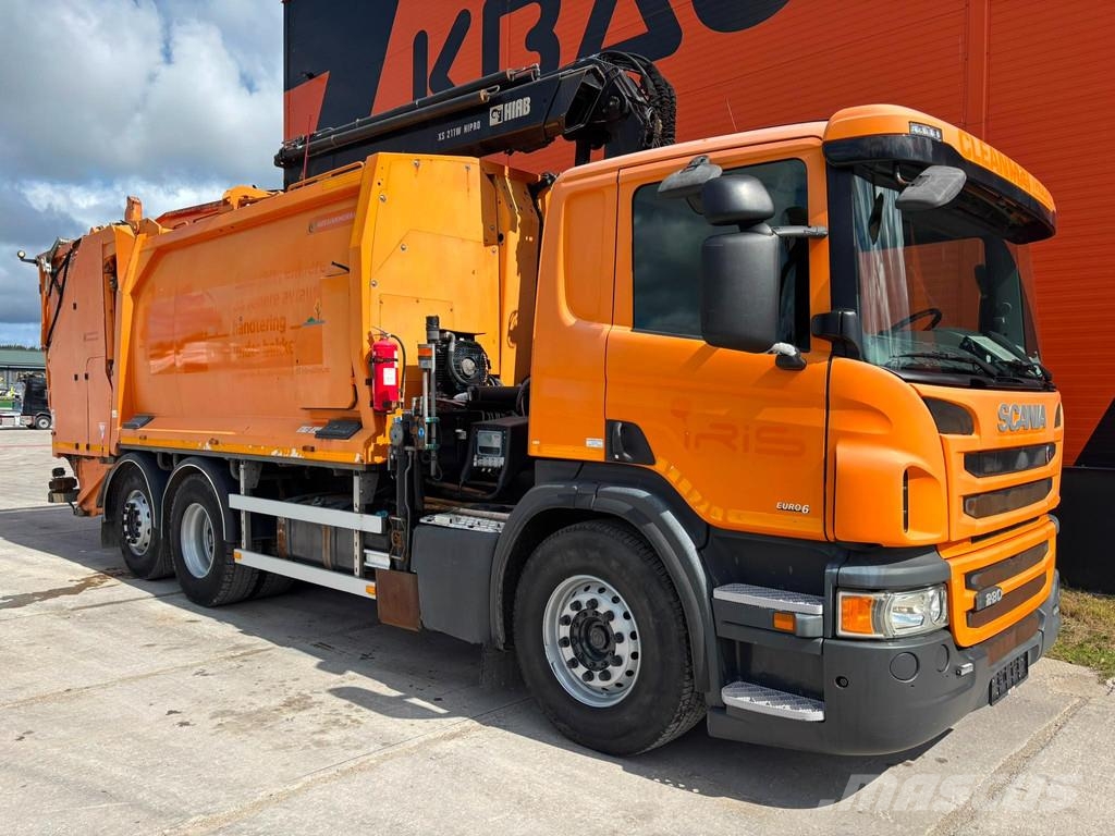 Scania P 280 6x2*4 HIAB 211E-3 / boom 9,7 m / 1920 kg - G Camiones de basura