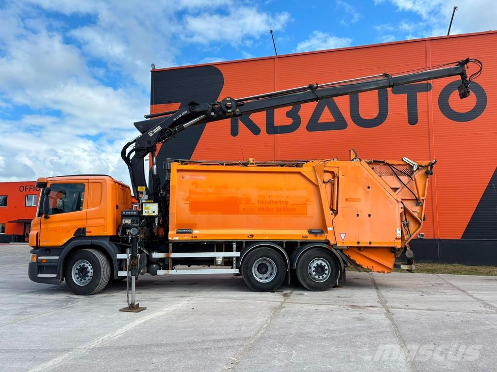 Scania P 280 6x2*4 HIAB 211E-3 / boom 9,7 m / 1920 kg - G Camiones de basura