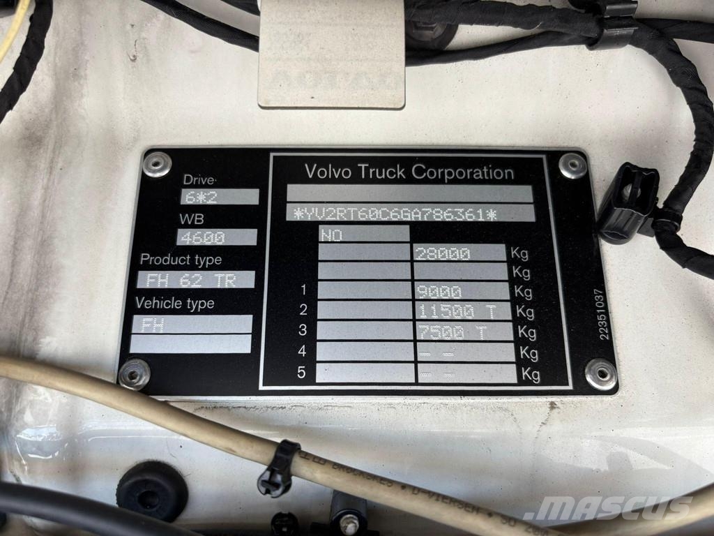 Volvo FH 540 6x2*4 HIAB XR 21 ton / L=5650 mm / RETARDER Camiones polibrazo