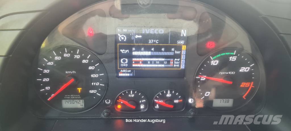 Iveco Stralis 460 X-Way Thermo Mulde 8X4 D-FZ TOP Koukkulava kuorma-autot