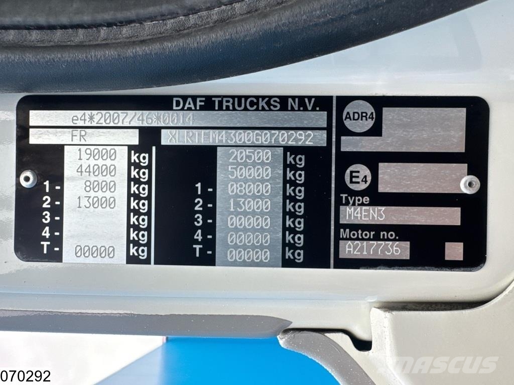 DAF CF 460 EURO 6, PTO, Hydraulic 曳引機組件