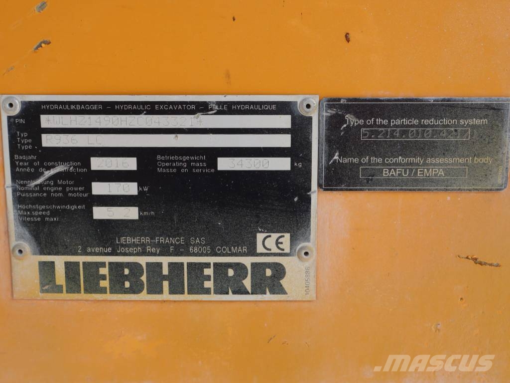 Liebherr R 936 LC Bandgrävare