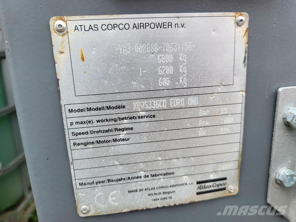Atlas Copco XRVS 336 CD Compresores