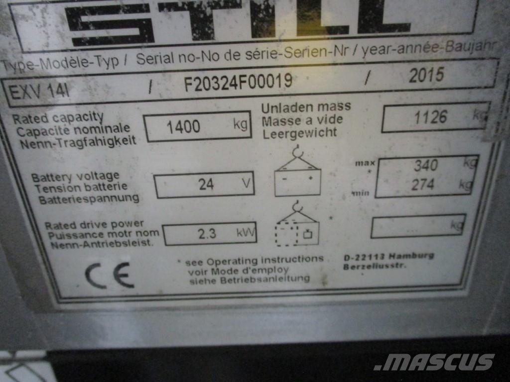 Still EXV14i Mažų aukščių keltuvai