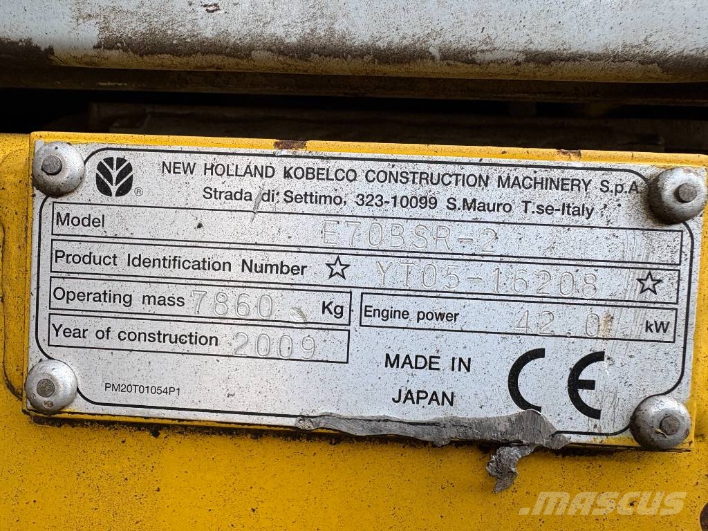 Kobelco New Holland E70BSR-2 Midibagger 7t - 12t