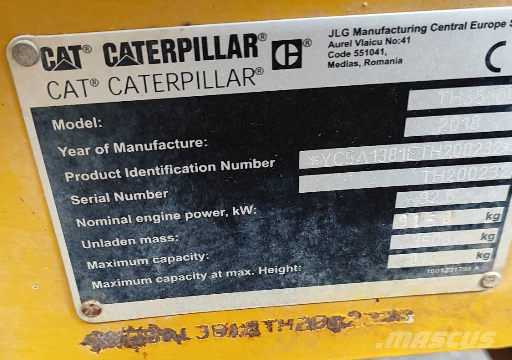 CAT TH 3510 D Teleskoplader