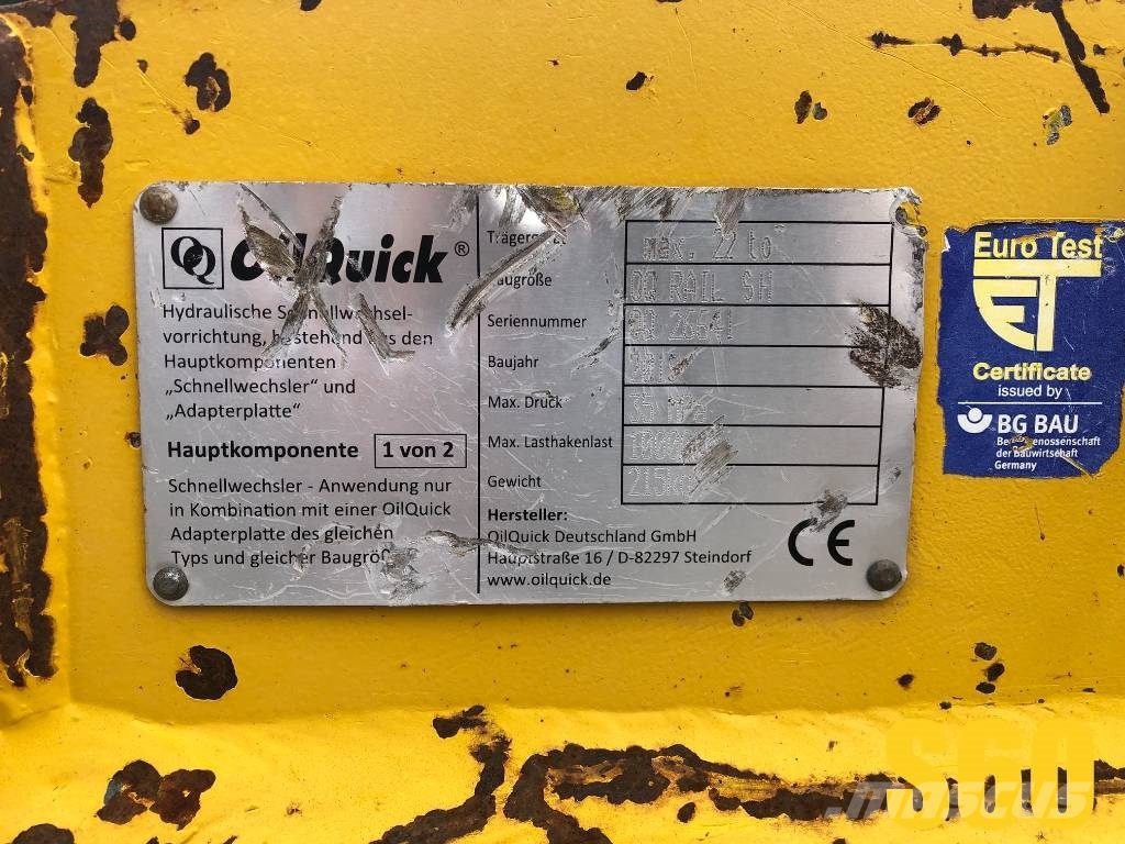 OilQuick OQ RAIL SH szybkozłącze do koparki kolejowej (S60) 快速连接器