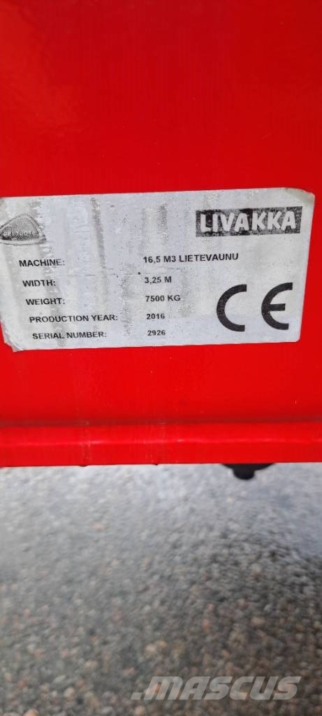 Livakka 16,5 m3+EPK 6+LHDD 8M 水肥车