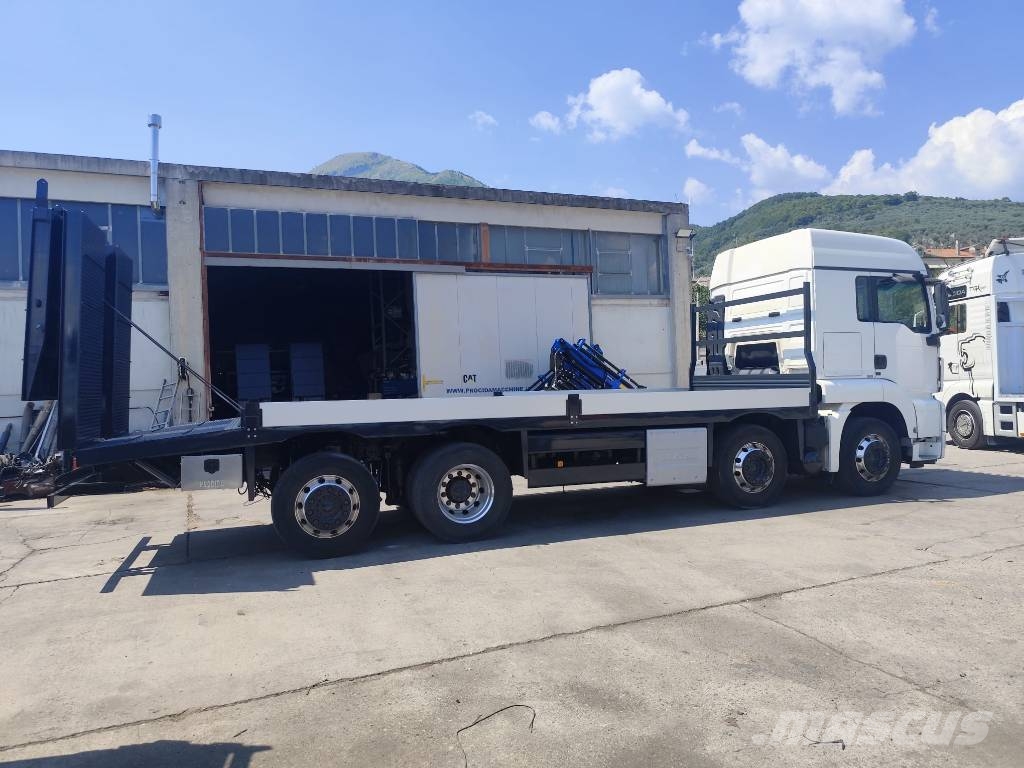MAN TGX 35.440 Kamioni s ravnim pločom / vitlom