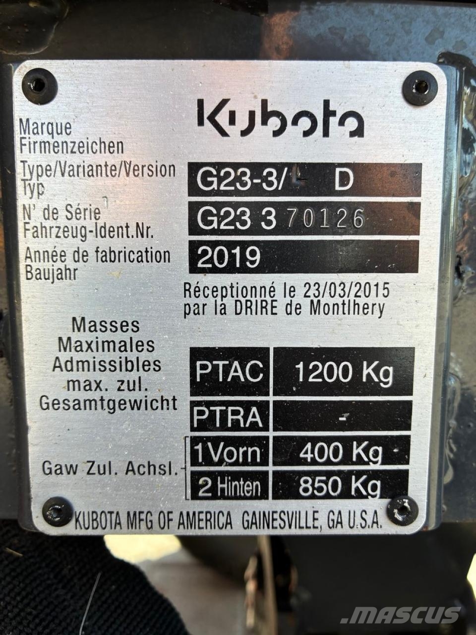 Kubota G23 Reitermäher