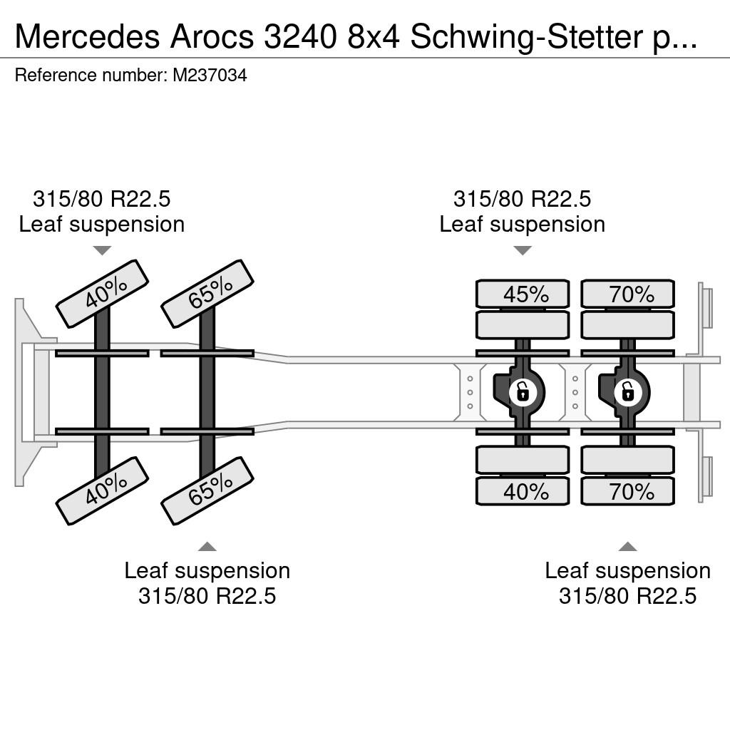 Mercedes-Benz Arocs 3240 8x4 Schwing-Stetter pump / mixer Camiões bomba Betão