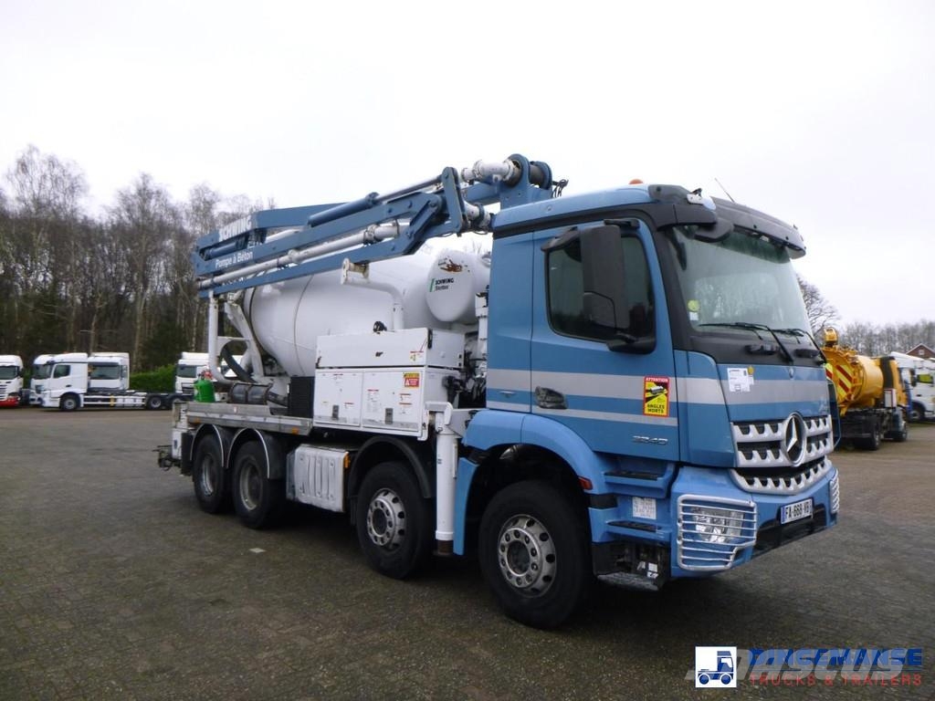 Mercedes-Benz Arocs 3240 8x4 Schwing-Stetter pump / mixer Camiões bomba Betão