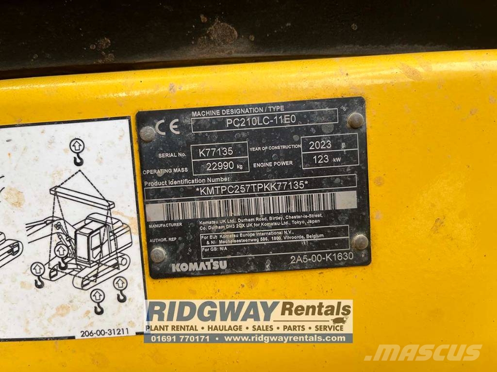 Komatsu PC 210 LC-11 Rupsgraafmachines