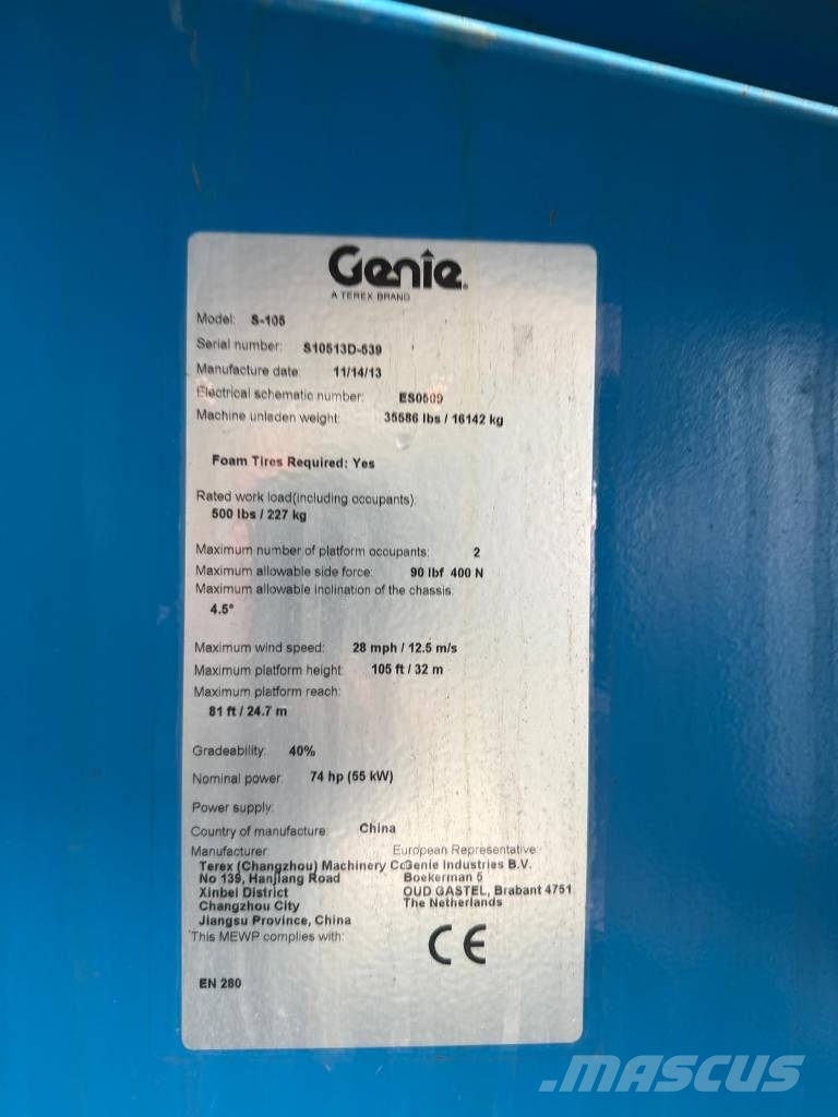 Genie s-105 Telescoophoogwerkers