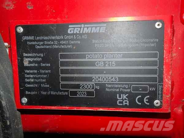 Grimme GB 215 Landbruk - Annet