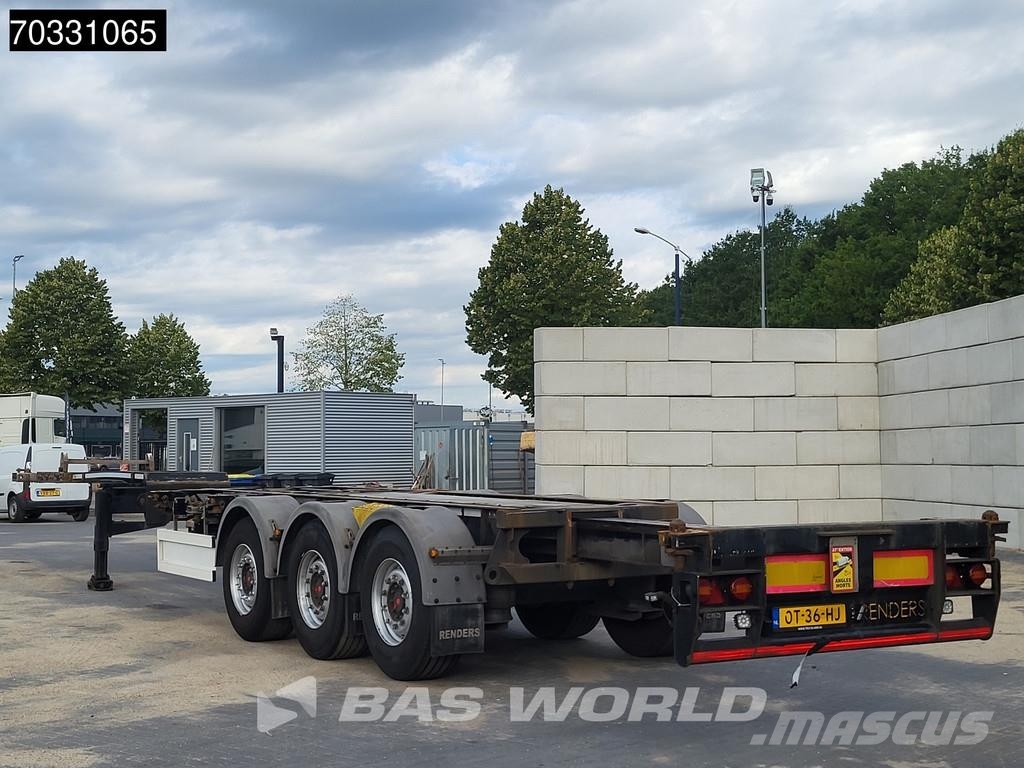 Renders 3AFCST08 Multi 45ft Lift Axle نصف مقطورات حاويات
