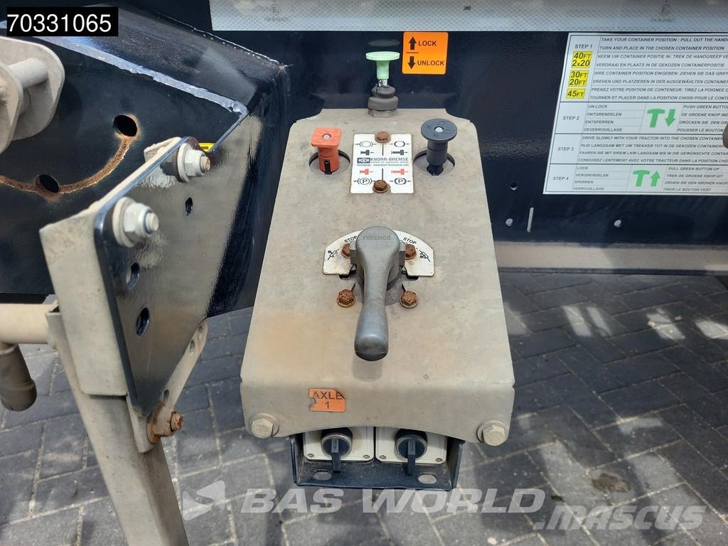 Renders 3AFCST08 Multi 45ft Lift Axle نصف مقطورات حاويات