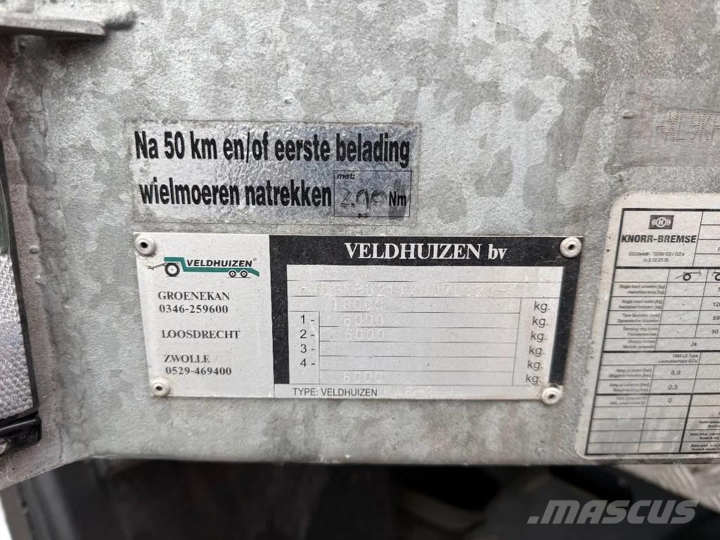 Veldhuizen P46-2 Kipper / Machine transporter / Amco Veba V80 Semirremolques bañera