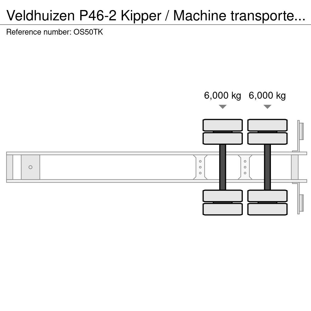 Veldhuizen P46-2 Kipper / Machine transporter / Amco Veba V80 Semirremolques bañera
