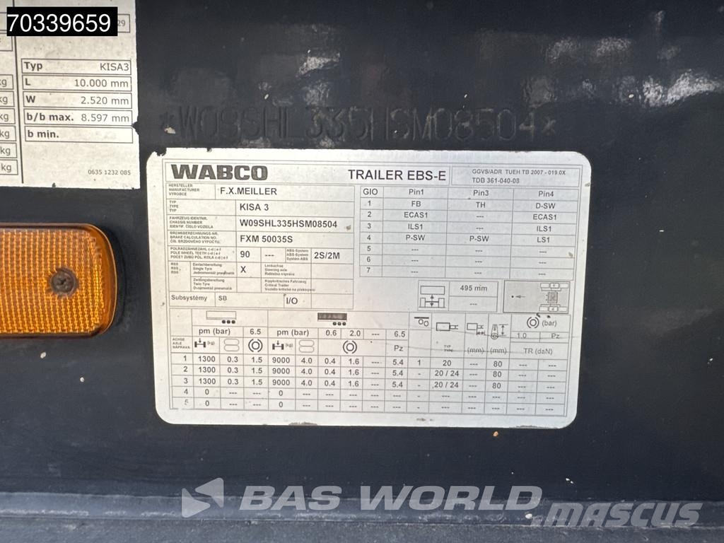 Meiller KISA 3 Lift Axle 27m3 APK 03/27 BPW Tip Kiper poluprikolice