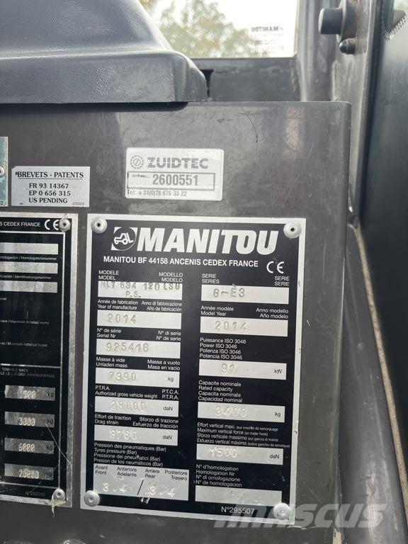 Manitou MLT6.34 120LSU Teleskopiskie manipulatori