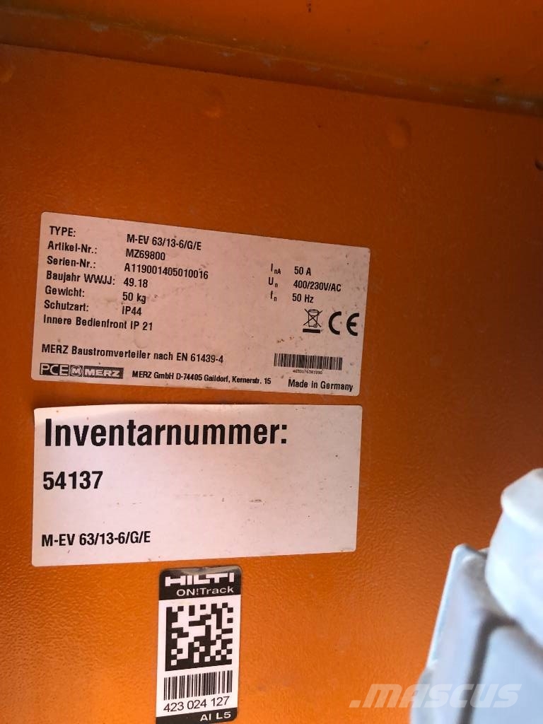 MERZ, Neugebauer, Elektra Baustrom Verteiler, VEV1 Autres générateurs