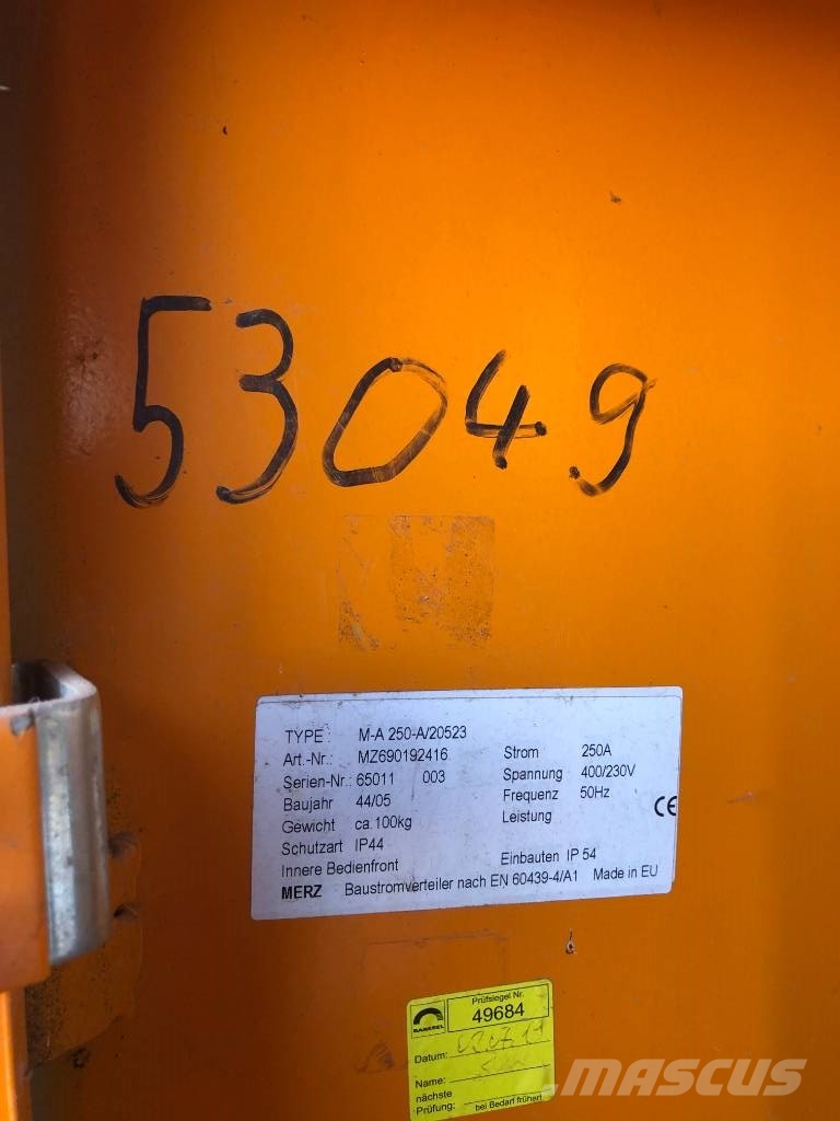 MERZ, Neugebauer, Elektra Baustrom Verteiler, VEV1 Autres générateurs