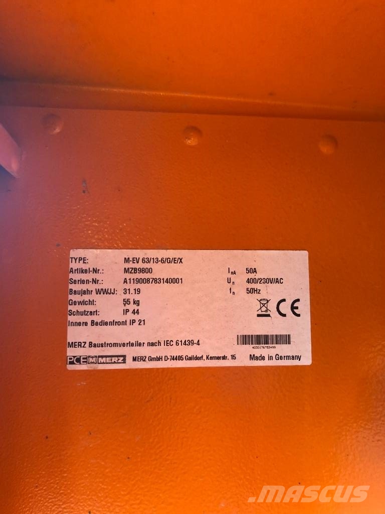 MERZ, Neugebauer, Elektra Baustrom Verteiler, VEV1 Autres générateurs
