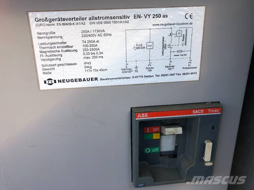 MERZ, Neugebauer, Elektra Baustrom Verteiler, VEV1 Autres générateurs