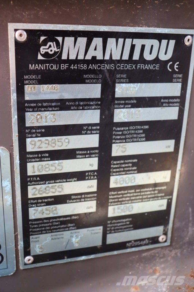 Manitou MT 1440 Τηλεσκοπικοί ανυψωτές