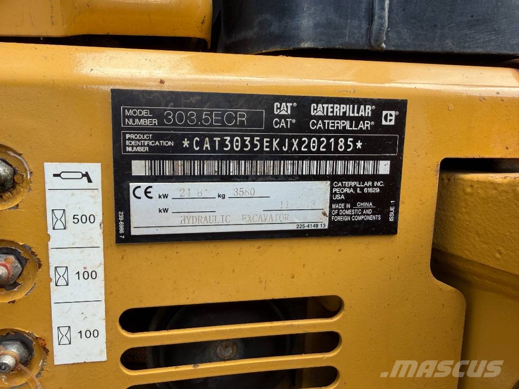 CAT 303.5E CR حفارات صغيرة أقل من 7 طن (حفارات صغيرة)