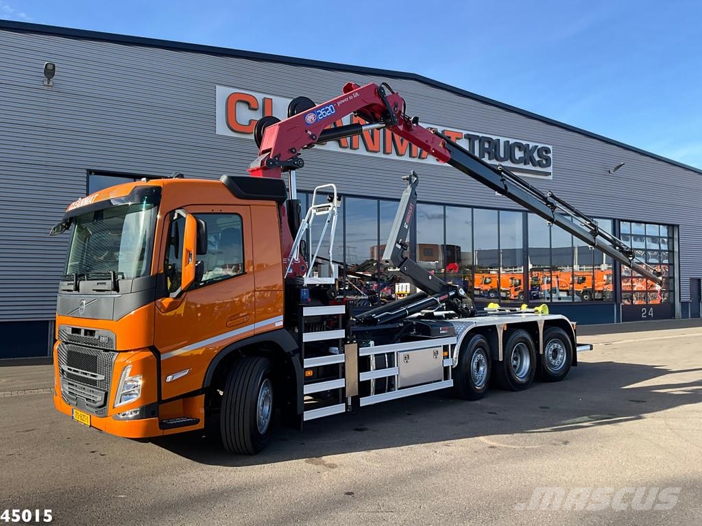 Volvo FM 420 8x2 Euro 6 HMF 26 t/m laadkraan Geschikt vo Hook lift trucks