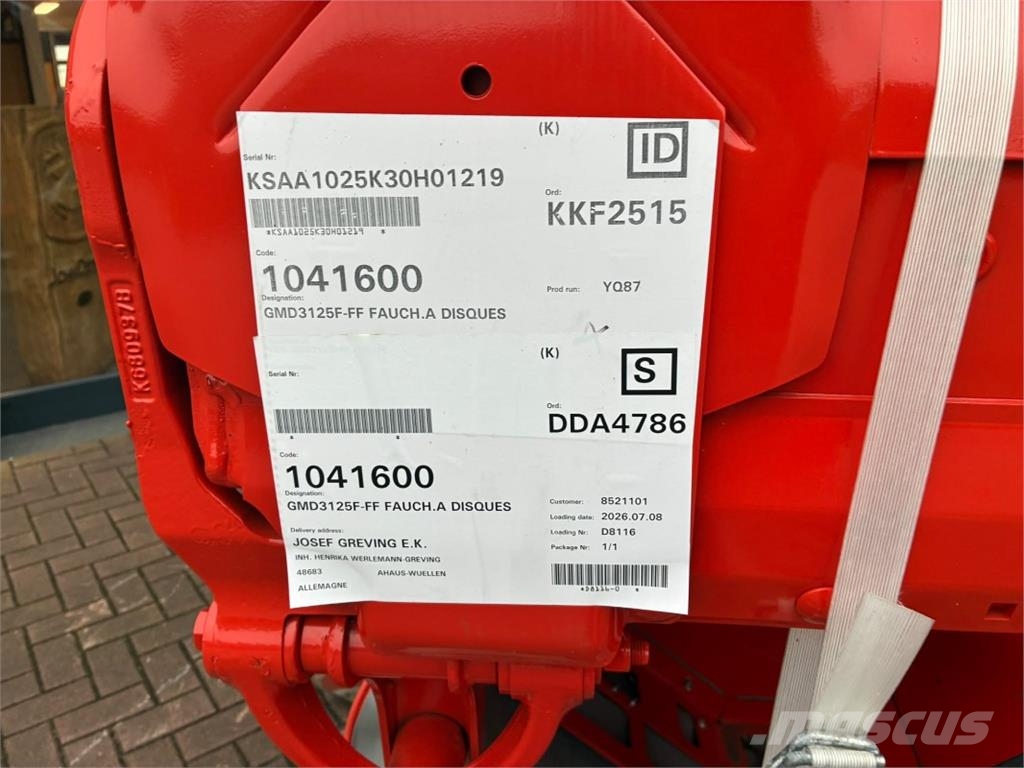 Kuhn GMD 3125F-FF, Frontmähwerk Kmetijstvo - drugo
