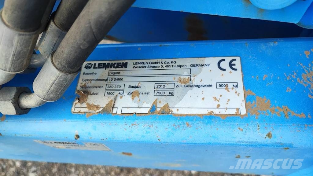 Lemken Rubin Gigant 10S/800 Randaalid