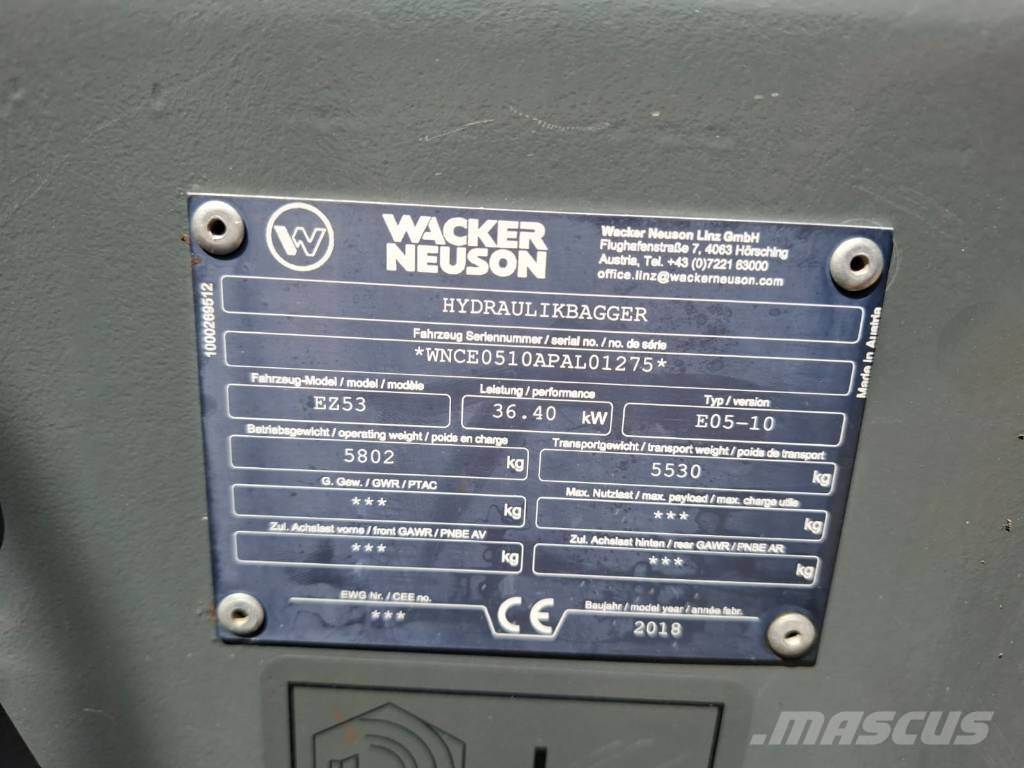 Wacker Neuson EZ 53 *** TARJOUS *** Mini rýpadla < 7t