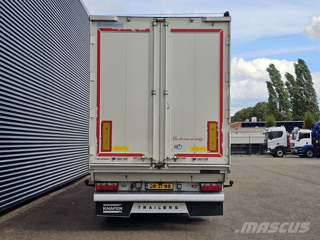 Knapen K200 KT01 / 2 x LIFT AXLE / 60 m3 Kayar zemin yarı römorklar