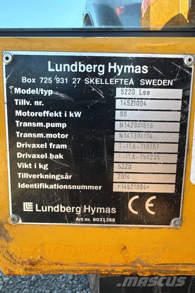 Lundberg 5220, Endast 5304 Timmar Ładowarki kołowe