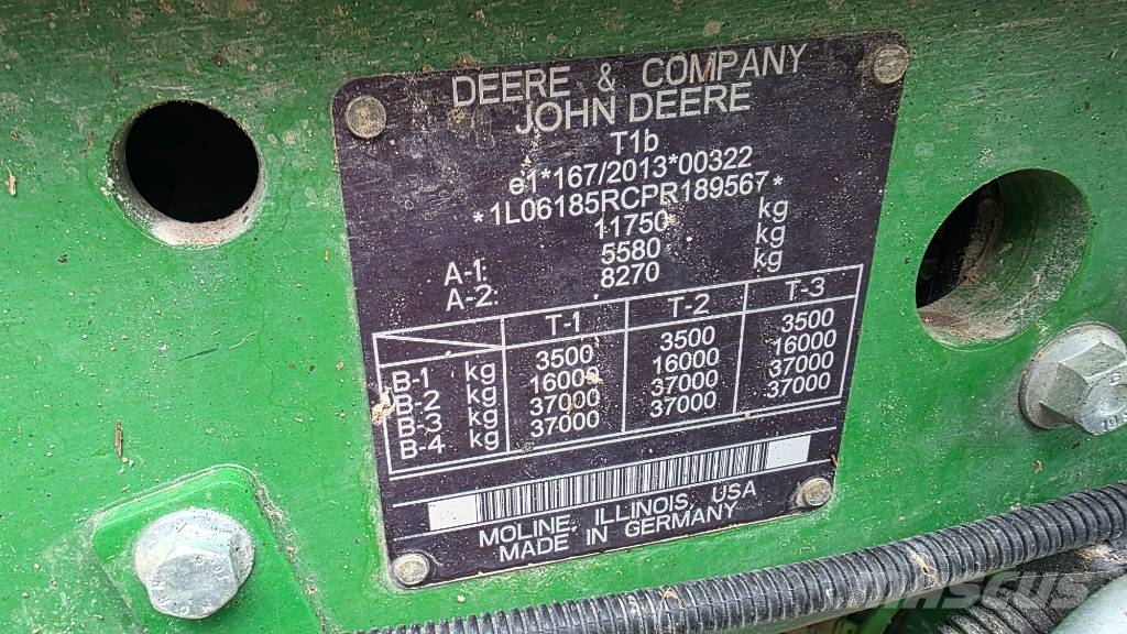 John Deere 6R 185 Tractores