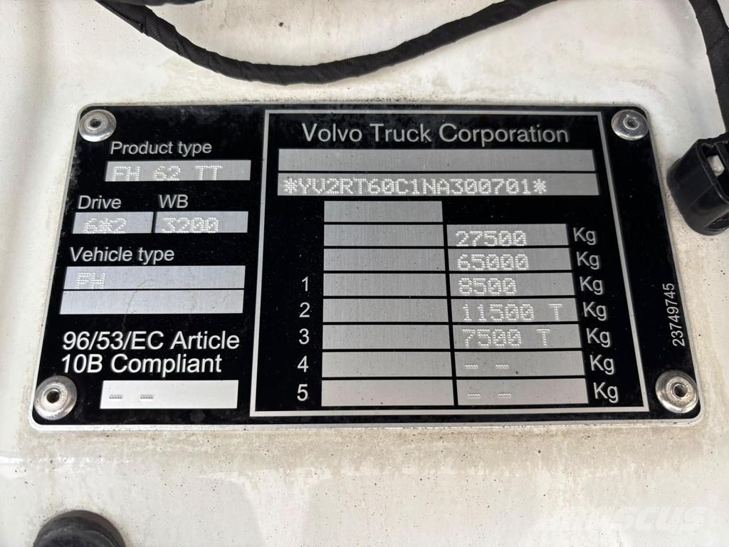 Volvo FH 540 6x2 GLOBE XL / HYDRAULICS / RETARDER / DOUB 牵引车